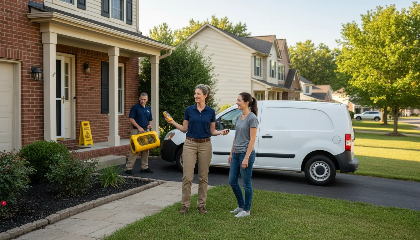 Water restoration image for Dehumidification And Cleanup Services in Pyote, TX